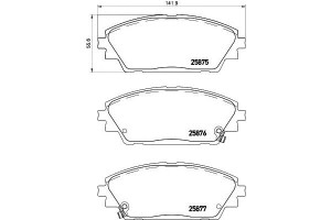 Klocki Hamulcowe Mazda 3 13- Przód Brembo
