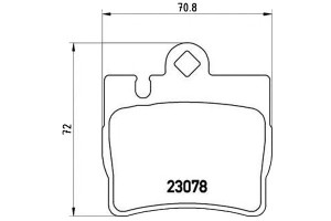 Klocki Hamulcowe Mercedes W220 S-klasa 99- Tył Bre