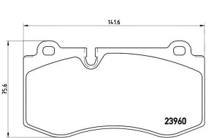 Klocki Hamulcowe Mercedes W221 S-klasa 05- Brembo
