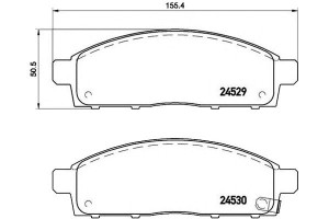 Klocki Hamulcowe Mitsubishi L200 06- 2.5di-d Bremb