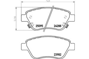 Klocki Hamulcowe Opel Adam 12- Przód Brembo