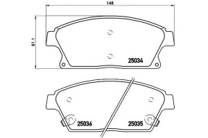 Klocki Hamulcowe Opel Astra J 09- Brembo