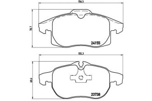 Klocki Hamulcowe Opel Vectra C 02-08 Brembo