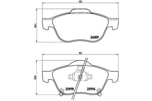 Klocki Hamulcowe Toyota Avensis 01-03 Z Czuj. Brem