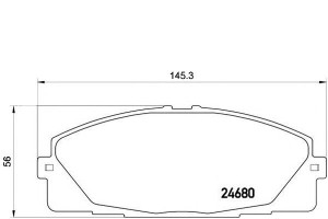 Klocki Hamulcowe Toyota Hiace 06- Przód Brembo