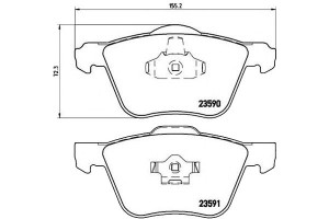 Klocki Hamulcowe Volvo Xc90 02-14 Przód Brembo