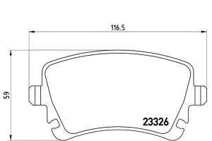 Klocki Hamulcowe Vw Phaeton 02-16 Tył Z Czuj. Brem