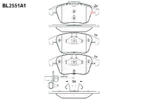 Klocki Hamulcowe Audi A4 06> A4 Allroad 09> A5 07>