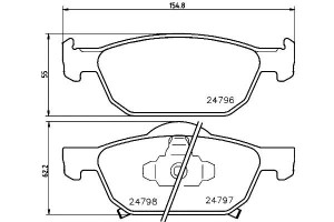 Klocki Hamulcowe Hella Pagid 45022tl1g00 45022tl1g