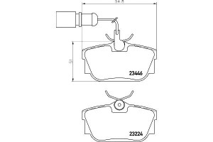 Klocki Hamulcowe Hella Pagid 7d0698451f 7d0698451b