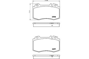 Zestaw - Komplet Klocków Hamulcowych [hella]