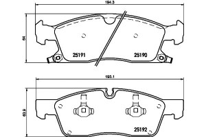Klocki Hamulcowe Mintex 68052369aa V1012369aa Act1