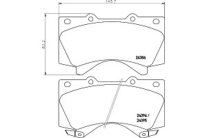 Klocki Hamulcowe Mintex 044650c020 446560300 44656