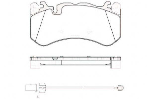 Klocki Hamulcowe Audi A4 A6 A7 04-18 16.6mm Przód