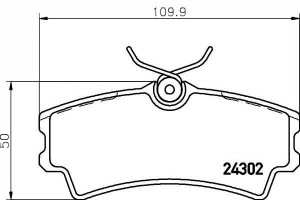 Klocki Hamulcowe Santana P. 300 350 98- Textar Tex