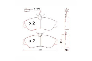 Klocki Hamulcowe Fiat Ducato 18 99-02 Zimmermann