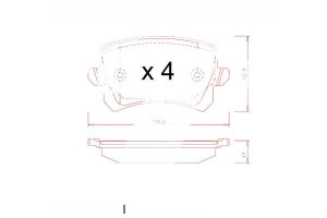 Klocki Hamulcowe Vw Tiguan 07- Tył Zimmermann