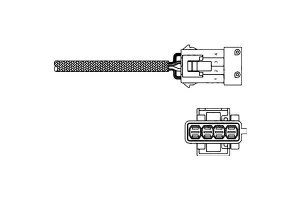 Sonda Lambda Citroen C4 Berlingo Saxo 400mm Delphi