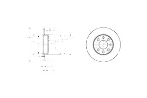 Tarcze Hamulcowe 2szt Opel Corsa C 1.0/1.2 09.00-1