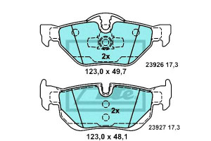 Klocki Hamulcowe Bmw Tył 1 3 X1 2,0-3,0 04-15 Cera