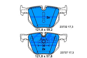 Klocki Hamulcowe Bmw Tył E60 61 03- Ate