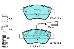 Klocki Hamulcowe Ceramiczne Alfa Romeo Mito Fiat 5