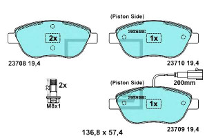 Klocki Hamulcowe Ceramiczne Fiat Bravo Ii Stilo La