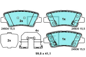 Klocki Hamulcowe Ceramiczne Hyundai Accent Iv Gran
