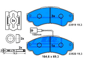 Klocki Hamulcowe Citroen Jumper Fiat Ducato Peugeo