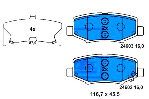 Klocki Hamulcowe Jeep Cherokee Wrangler Iii 2.8d-3
