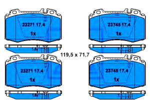 Klocki Hamulcowe Mercedes Przód W163 W220 280-600