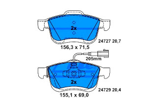 Klocki Hamulcowe Opel Przód Combo 1,3-2,0 Cdti 12-