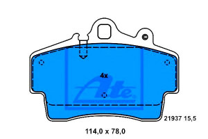 Klocki Hamulcowe Porsche Boxster 2.5/2.7 09.96-12.