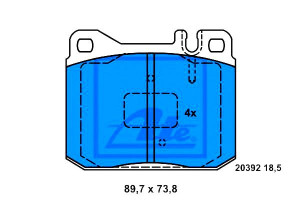 Klocki Hamulcowe Vw Lt 28-35 I Lt 40-55 I 2.0-2.7d
