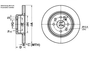 Tarcze Hamulcowe 2szt. Opel Vectra B 1.6-2.0d 10.9