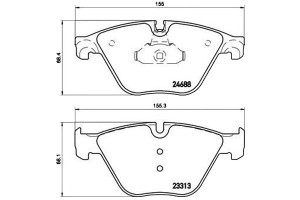 Klocki Hamulcowe Bmw 5 F10 10- Przód Brembo