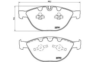 Klocki Hamulcowe Bmw 7 E65.e66 760 03- Brembo