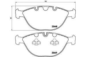 Klocki Hamulcowe Bmw X5 E53 01-04 4.6is Brembo
