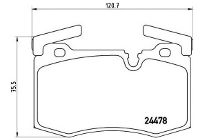 Klocki Hamulcowe Mini Cooper 10- Przód Brembo