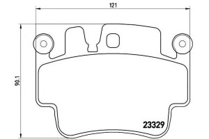 Klocki Hamulcowe Porsche 911 01-05 Przód Brembo
