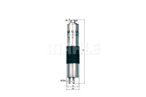 Filtr Paliwa Mahle 13321439407 13327512017 7512019