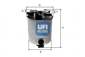 Filtr Paliwa Diesel Ufi