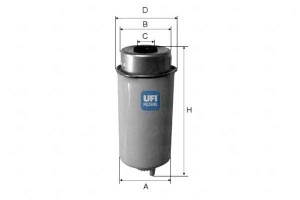 Filtr Paliwa Diesel Ufi