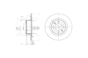 Tarcze Hamulcowe 2szt Citroen C5 C5 I C5 Ii 1.6d-3