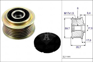 Koło Pasowe Alternatora Mazda 2,3 05- 3 6 Ina
