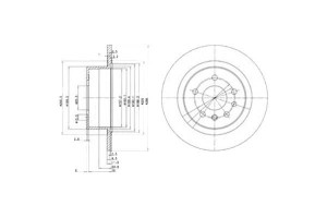 Tarcze Hamulcowe 2szt Opel Omega B 2.0-3.2 03.94-0
