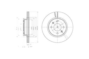 Tarcze Hamulcowe 2szt. Hyundai I10 I20 1.2/1.2lpg