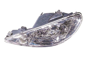 Reflektor Peugeot 206 H7 98- Pr Przeźroczysty Depo