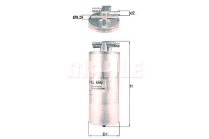 Filtr Paliwa Mahle 4f0127401h Alg2111 Pp9912 P1146