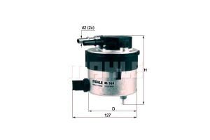 Filtr Paliwa Mahle 1386037 5m5q9155aa Y60313480 9a